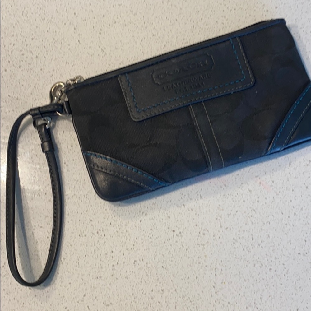 Black Coach Wristlet